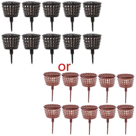 Lot de 10 paniers à engrais avec couvercle, boîte à engrais portable pour parc et bonsaï (1/5)