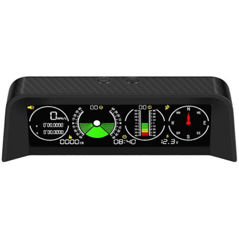 Inclinomètre numérique GPS pour voiture, compas d'angle d'alarme, indicateur de vitesse et de pente, compas de route (1/5)