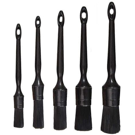 Brosse douce pour jantes de voiture, outil de nettoyage et de lavage de pneus, kit de 5 pièces pour le détaillage. (1/5)
