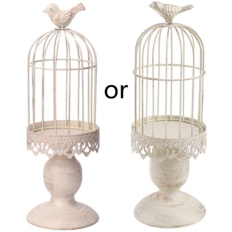 Bougeoir en métal en forme de cage à oiseaux pour bar de mariage, cadeau commémoratif pour jeunes mariés (1/5)