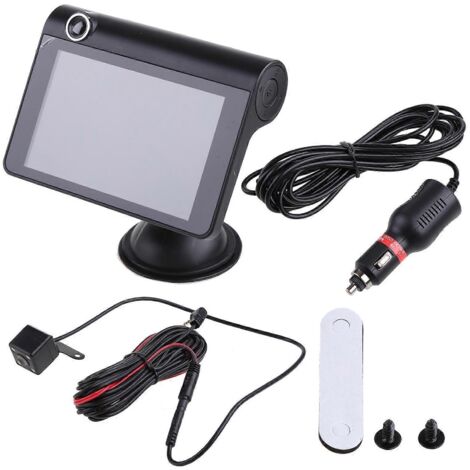 Caméra embarquée 4 pouces avec enregistreur vidéo numérique (DVR) 1080p pour la conduite de nuit et la surveillance du stationnement. (1/5)