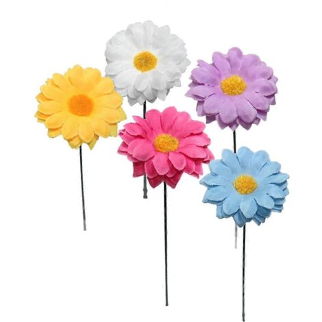 Lot de 5 tournesols artificiels décoratifs pour jardin extérieur (1/5)
