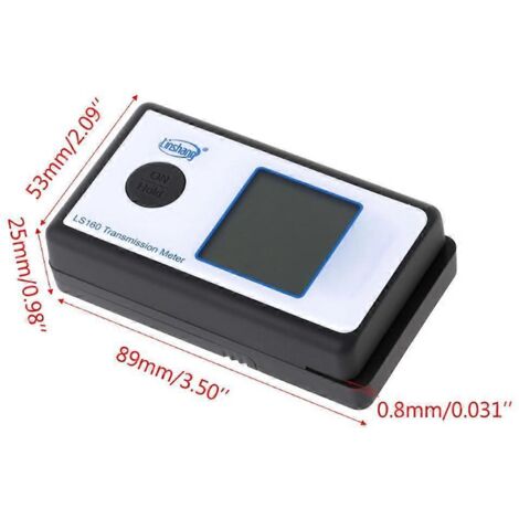 Testeur de transmission de film solaire, de teinte de fenêtre, de VLT et de rejet UV/IR (1/5)