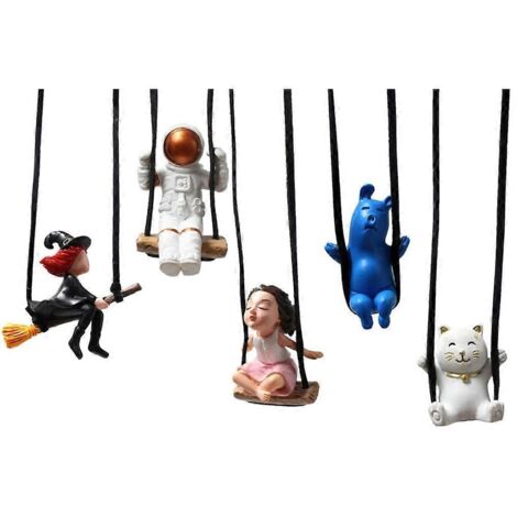 Pendentif suspendu animal balançoire (1 pièce) - Décoration de jardin ou cour extérieure mignonne