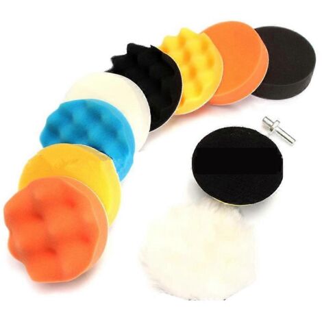 Lot de 11 éponges en mousse souple pour applicateur de cire et polissage, outils de nettoyage pour voiture et maison (1/5)