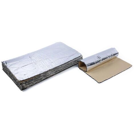 Sous-tapis d'isolation acoustique et thermique pour capot et portières de voiture, 50 x 30 cm, 5 mm d'épaisseur (1/5)
