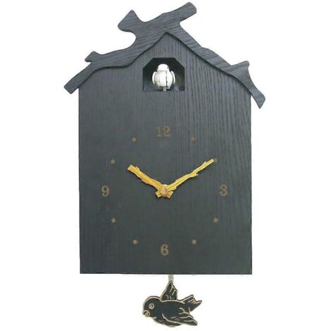 Horloge à coucou en bois antique avec oiseau, pour une montre à bascule et un réveil, décoration moderne pour la maison, le restaurant ou la chambre. (1/5)