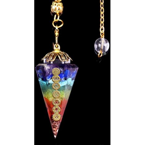 Pendentif hexagonal en cristal, breloque ornement en orgonite, générateur d'énergie de guérison Reiki, pour la décoration de la maison, de la chambre ou du salon, cadeau de méditation