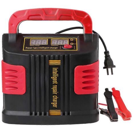 Chargeur de batterie portable 350 W 14 A avec écran LCD et réglage automatique, 12 V-24 V, pour voiture. Démarreur de secours. (1/5)