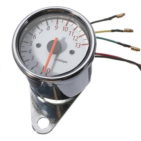 Compteur de régime moteur modifié pour moto, odomètre 0-13000 tr/min (1/5)