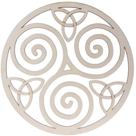 Ornement suspendu en spirale de bois, pendentif en bois, artisanat (1/5)