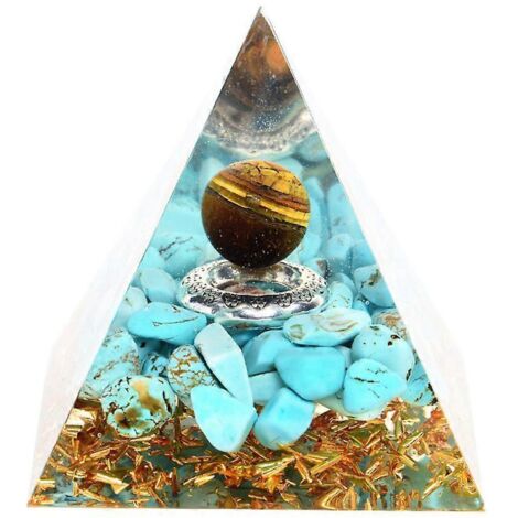 Pyramide de cristaux de guérison pour la méditation Reiki, ornements énergétiques pour le bureau, la salle à manger et les fêtes (Thanksgiving, anniversaire). Décoration idéale pour le bureau, la sall (1/5)