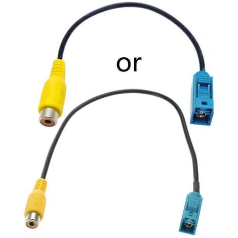 Câble adaptateur amélioré pour caméra de recul de voiture Fakra femelle vers RCA femelle (1/5)