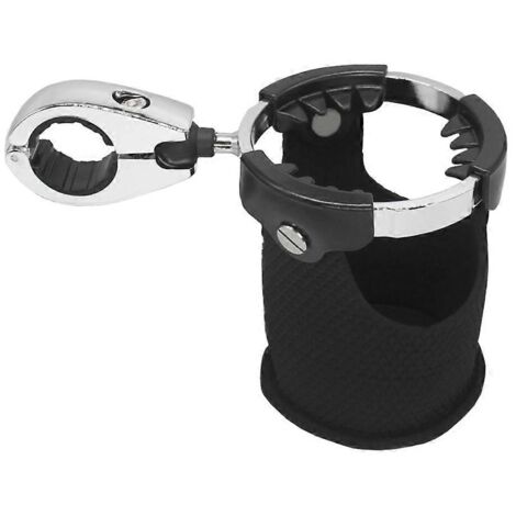 Porte-gobelet/porte-bouteille pour moto, support en métal et caoutchouc pour 7/8 pouces (1/5)
