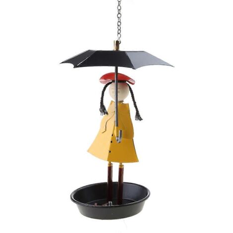 Mangeoire à oiseaux en métal durable, facile à installer et idéale pour le jardin. (1/5)