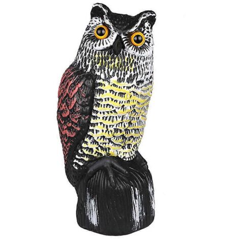 Sculpture de hibou réaliste en résine, ornement de jardin. (1/5)