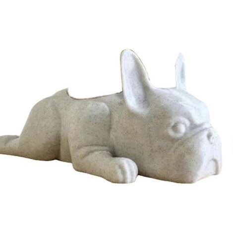 Pots de fleurs succulentes, décoration de jardin, en forme de bouledogue français, bonsaï (1/5)
