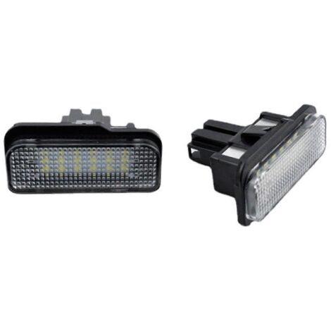 Lot de 2 feux de plaque d'immatriculation à LED SMD 18 pour clignotants de voiture (1/5)
