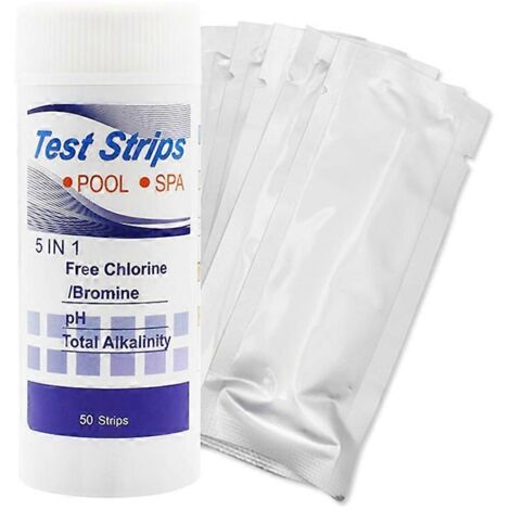 Bandelette de test d'eau facile à utiliser pour mesurer la dureté, le fluorure et le pH. (1/5)
