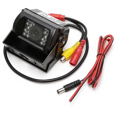Caméra de recul étanche pour camions et bus, avec 18 LED infrarouges pour une vision nocturne grand angle et un angle de vision optimal. (1/5)