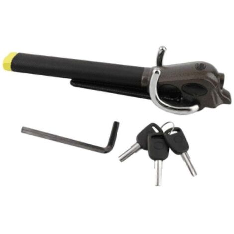 Antivol de volant pliable avec airbag pour véhicule, livré avec 3 clés (1/5)