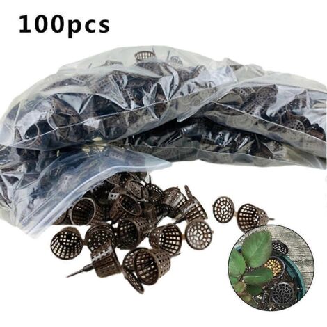 100 pièces/paquet de paniers à engrais pour pots de fleurs Osmocote, bonsaïs et orchidées (1/5)