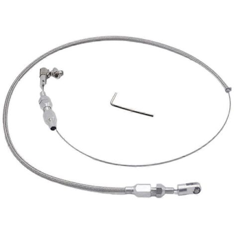 Câble d'accélérateur universel en acier inoxydable 24" pour voiture électrique, câble tressé (1/5)
