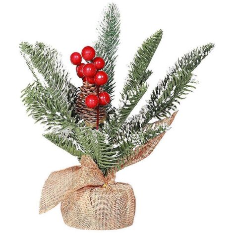 Mini sapin de Noël mignon pour bureau, décoration intérieure, ambiance festive (1/5)