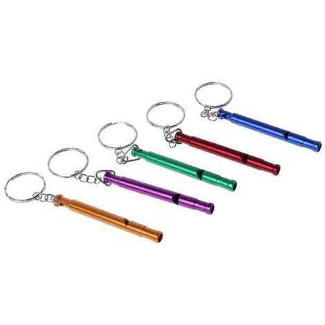 Sifflet de dressage pour pigeons, son de chiot, flûte portable en plastique, couleur aléatoire (1/5)
