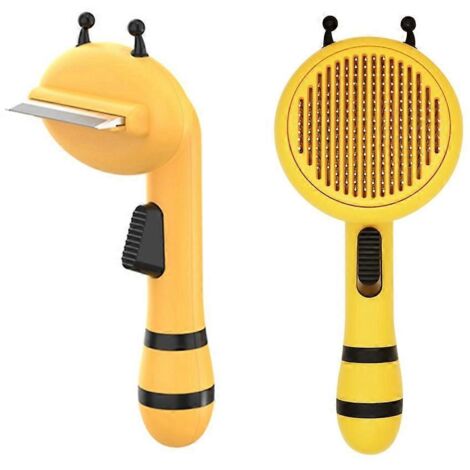Brosse autonettoyante pour chats, peigne pour chiens et chats, accessoires pour animaux de compagnie (1/5)