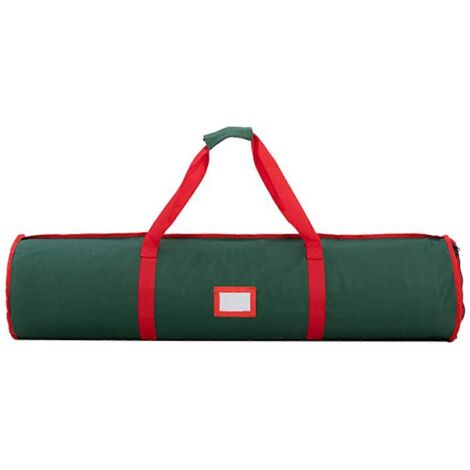 Sac de rangement pour papier cadeau de Noël en tissu Oxford, organisateur de rouleaux de papier. (1/5)