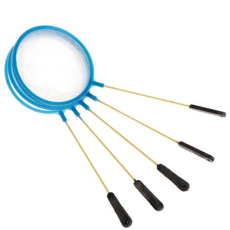 Lot de 5 épuisettes de pêche pour aquarium, diamètre 10 cm, mailles fines, petit filet de capture (1/5)