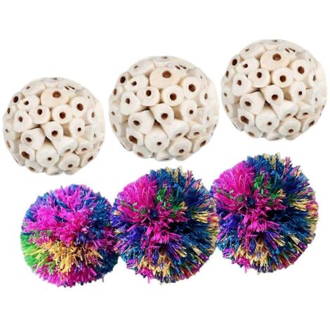 Lot de 6 jouets à mâcher en forme de lapin, pour nettoyer les dents et les molaires. (1/5)