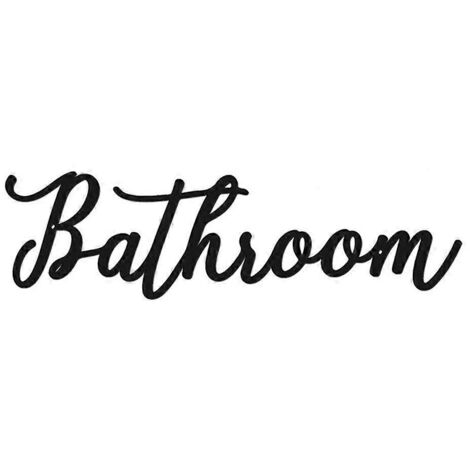 Panneau de salle de bain en métal, décoration en fer forgé, fournitures pour loisirs créatifs (1/5)