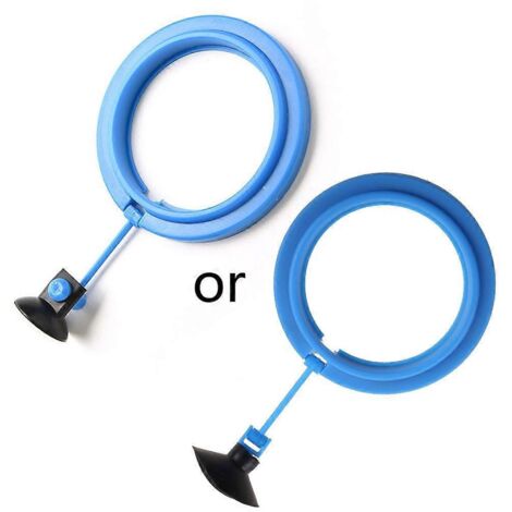 Anneau d'alimentation pour poissons, distributeur suspendu pour aquarium, petite forme ronde (1/2)
