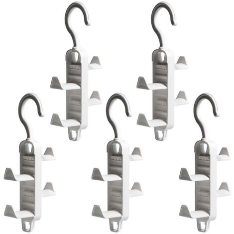 Cintres muraux de rangement (lot de 5) pour manteaux et cravates, organisateur de rangement rotatif (1/5)