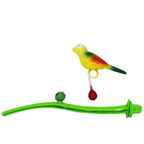 Support d'entraînement pour perroquet avec balançoire, petite clochette et jouet léger pour cage à perroquet (1/5)