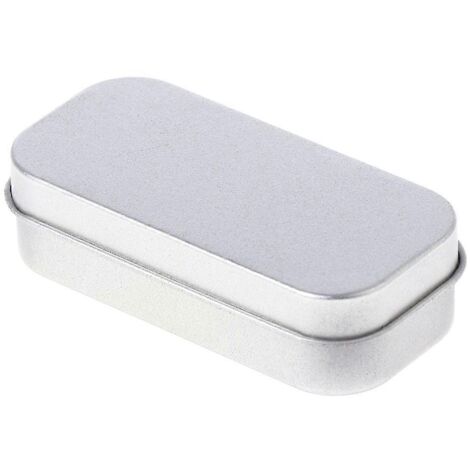 Petite boîte de rangement portable à rebord métallique pour organiser argent, pièces, bonbons et clés. (1/5)