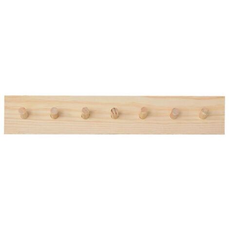 Porte-manteau mural en bois massif de style nordique, crochet décoratif pour clés, support en bois de hêtre. (1/5)