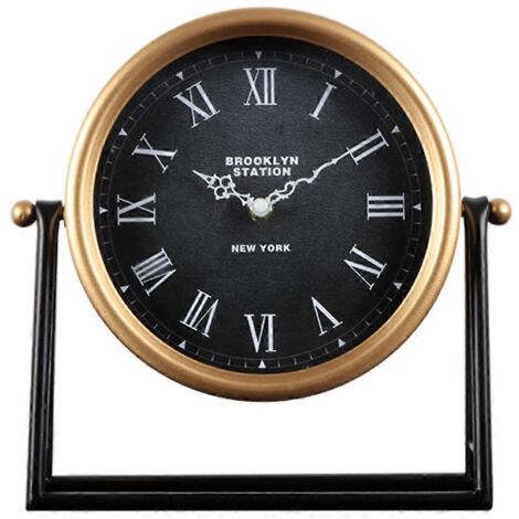 Horloge de bureau silencieuse, accessoire de décoration pour fêtes et maison (1/5)