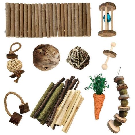 Pont en bois pour hamster, accessoire de cage pour autres petits animaux (1/5)