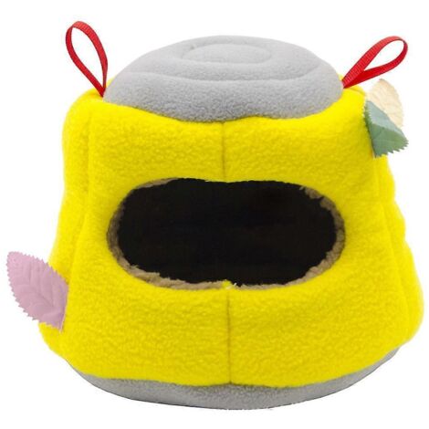 Hamac pour hamster en forme de souche, cabane douillette et confortable pour l'hiver, tente suspendue (1/5)