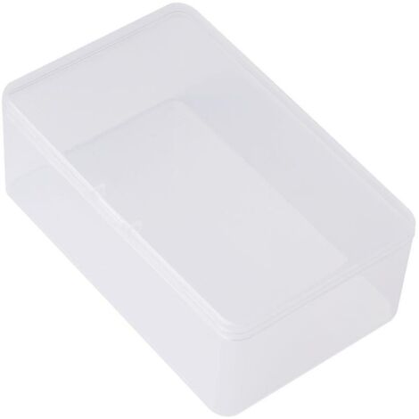 Boîte de rangement rectangulaire en plastique transparent pour bijoux et perles (1/5)