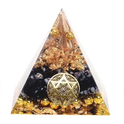 Pyramide énergétique des chakras en orgonite, matériel de divination de l'aura, yoga et méditation (1/5)