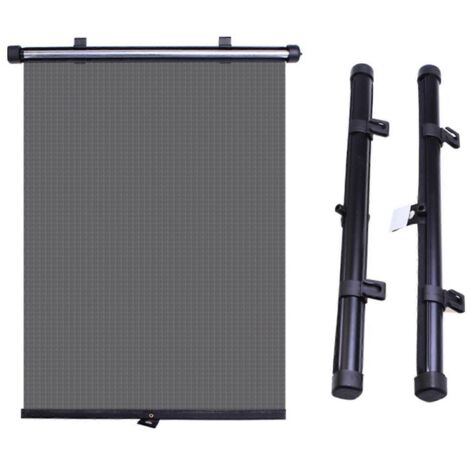 Lot de 2 stores enrouleurs pour voiture, compatibles avec la plupart des SUV. Accessoire de style automobile. (1/5)