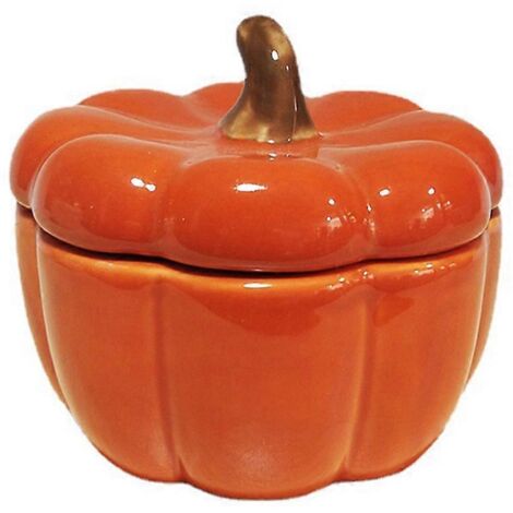 Bougeoir citrouille avec couvercle, tasses vides, bougeoir pour bougie parfumée, décoration pour la maison, la chambre, le salon, tasses en céramique (1/5)