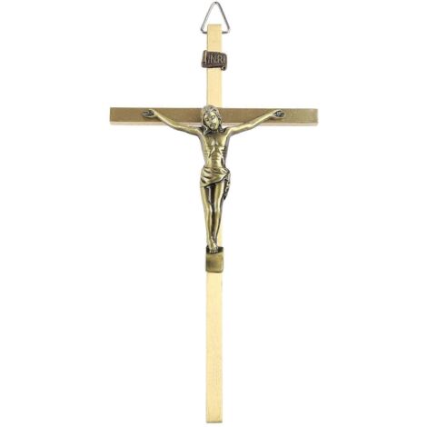 Croix catholique pour le crucifix mural de Saint Jésus-Christ, ornement religieux suspendu pour la prière dans une chapelle (1/5)
