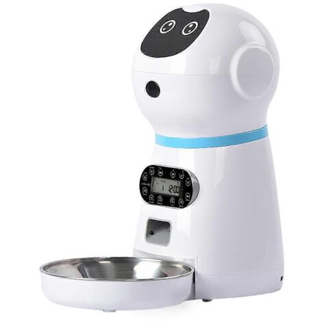 Distributeur automatique de croquettes pour chat avec minuterie et écran LCD, double alimentation (1/5)