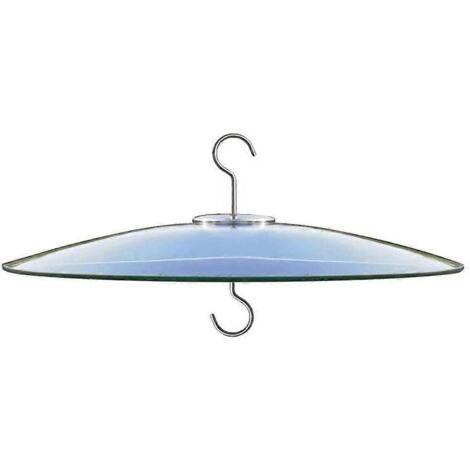 Couvercle de protection en plastique avec déflecteur anti-intempéries pour mangeoires suspendues à oiseaux (1/5)