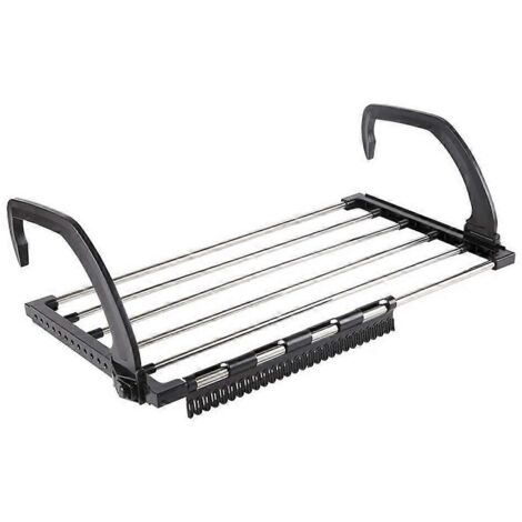 Étendoir à chaussures pliable pour balcon, porte-serviettes, porte-linge, porte-sous-vêtements, maison (1/5)